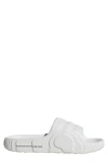 Adidas Originals Adilette 22 "crystal White" Sneakers In White/white/black