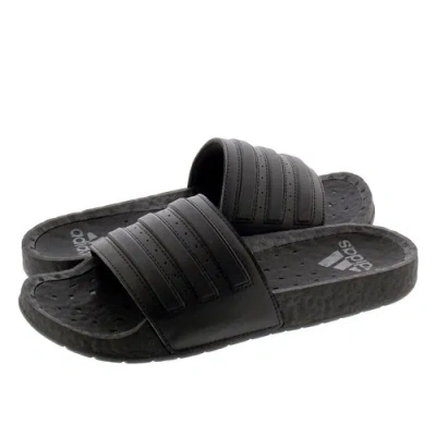 Pre-owned Adidas Originals Adidas Adilette Ultra Boost Unisex Slides Sandals Triple Black Eh2256 Mens 8/w 9