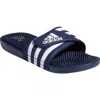 Adidas Originals Adidas Adissage Sport Slide In Dark Blue/white