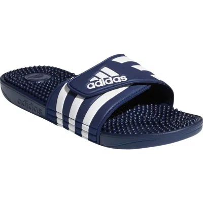Adidas Originals Adidas Adissage Sport Slide In Dark Blue/white