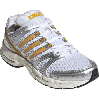 Adidas Originals Adidas Adistar Control 5 Sneaker In White/ Preloved Yellow/ Silver