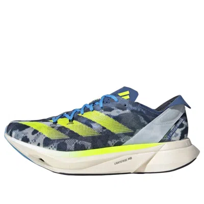 Adidas Originals Adidas Adizero Adios Pro 3 'crystal White Lucid Lemon Blue' In Multi
