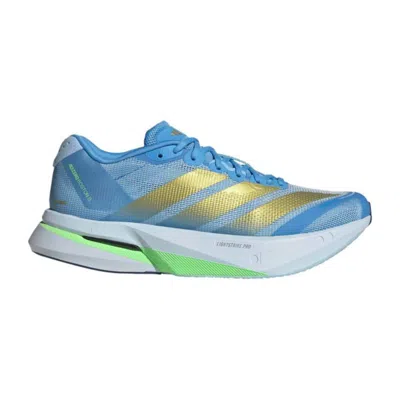 Adidas Originals Adidas Adizero Boston 13 Shoes Blue Yellow Ss26 Women