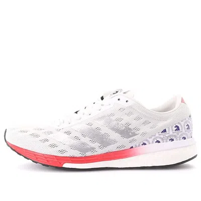 Adidas Originals Adidas Adizero Boston 9 'white Scarlet' In Multi