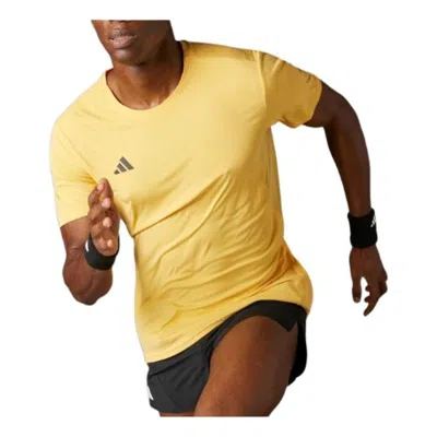 Adidas Originals Adidas Adizero Essentials Running T-shirt Asia Sizing 'yellow'
