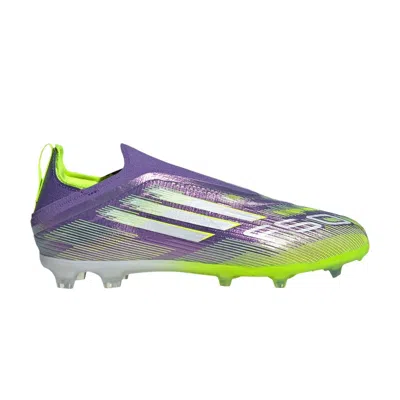 Pre-owned Adidas Originals Adidas Adizero F50 Elite Laceless Fg K 'radiant Blaze Pack' | Purple | Kid's Size 12
