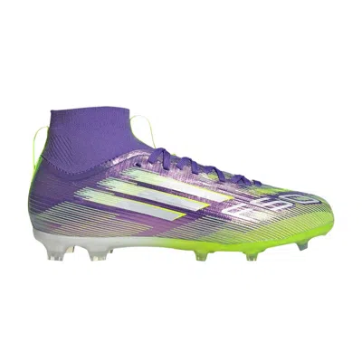 Pre-owned Adidas Originals Adidas Adizero F50 Elite Mid Fg K 'radiant Blaze Pack' | Purple | Kid's Size 4