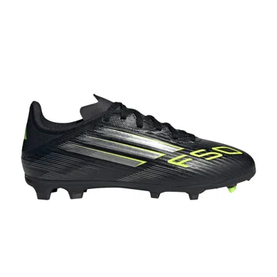 Pre-owned Adidas Originals Adidas Adizero F50 League Fg Mg K 'electric Stealth Pack' | Black | Kid's Size 4.5