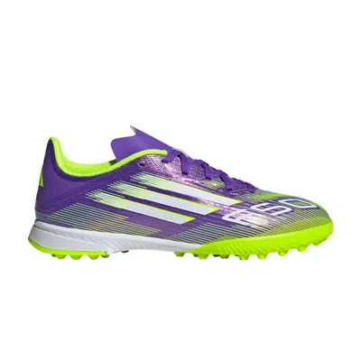 Pre-owned Adidas Originals Adidas Adizero F50 League Tf K 'radiant Blaze Pack' | Purple | Kid's Size 6
