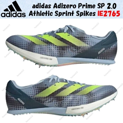 Pre-owned Adidas Originals Adidas Adizero Prime Sp 2.0 Athletic Sprint Spikes Ie2765 Us Men's 4-14 In Blue