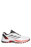Adidas Originals Adidas Adizero Zg Waterproof Golf Shoe In White/lucid Red/core Black