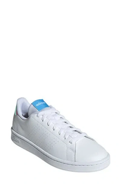 Adidas Originals Adidas Advantage Trainer In White/white/blue