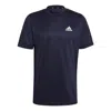 Adidas Originals Adidas Aeroready Designed To Move Motion T-shirt 'legend Ink White' In Black