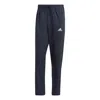 Adidas Originals Adidas Aeroready Essentials Stanford Open Hem Embroidered Small Logo Pants 'black' In Blue