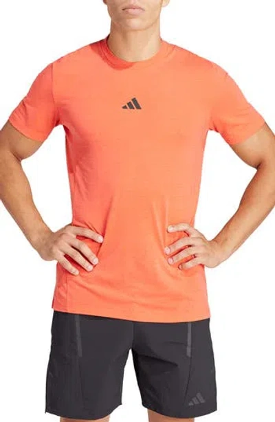 Adidas Originals Adidas Aeroready Performance T-shirt In Orange