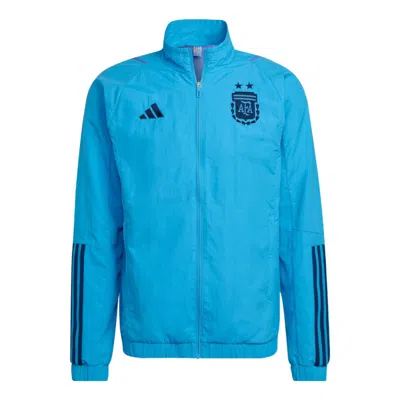 Adidas Originals Adidas Afa Pre Jacket Logo In Blue
