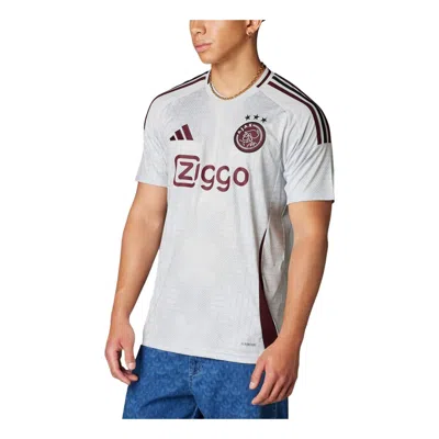 Adidas Originals Adidas Ajax Amsterdam 24/25 Third Jersey 'clear Grey' In White