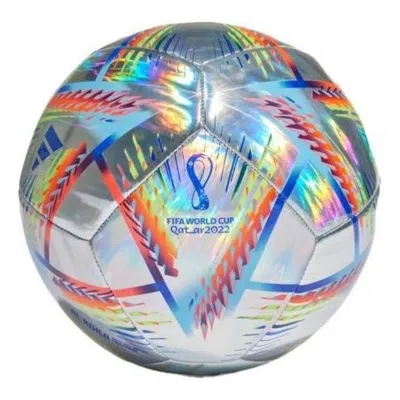 Adidas Originals Adidas Al Rihla Training Hologram Foil Ball 'silver Blue' In Neutral