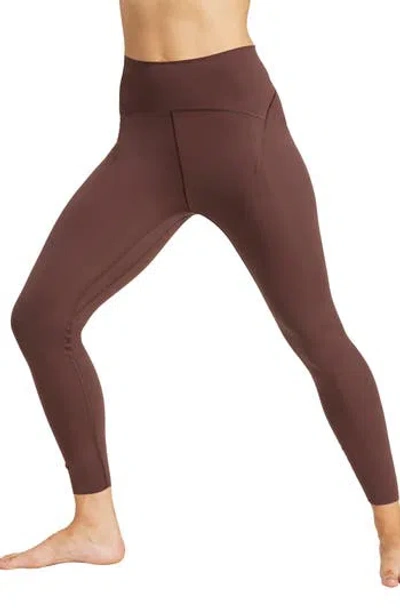 Adidas Originals Adidas All Me Luxe 7/8 Leggings In Brown