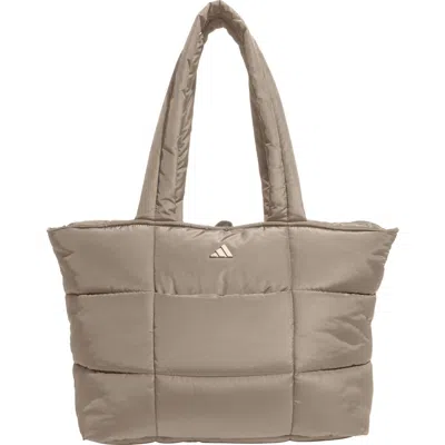 Adidas Originals Adidas All Me Quilted Tote In Brown