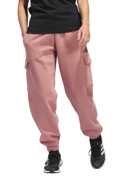Adidas Originals Adidas All Season Cargo Sweatpants In Warm Clay