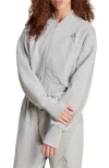 Adidas Originals Adidas All Szn Fleece Zip Jacket In Medium Grey Heather