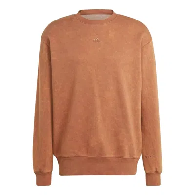 Adidas Originals Adidas All Szn Long Sleeve Sweatshirt 'brown' In Orange