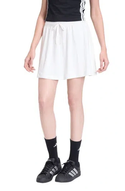 Adidas Originals Adidas All Szn Rib Miniskirt In White