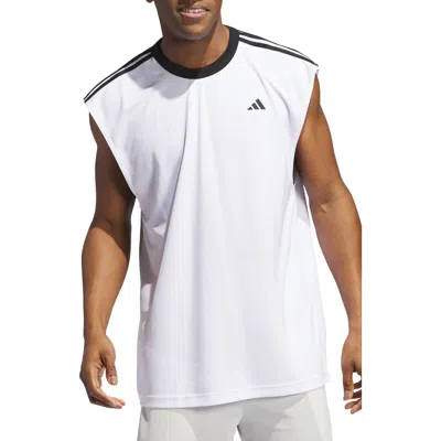 Adidas Originals Adidas All-word Basketball Tank In White/black