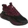 Adidas Originals Adidas Alphaboost V2 Team Colors Running Shoe In Black/team Maroon 2/white