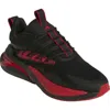 Adidas Originals Adidas Alphaboost V2 Team Colors Running Shoe In Black/team Power Red/white