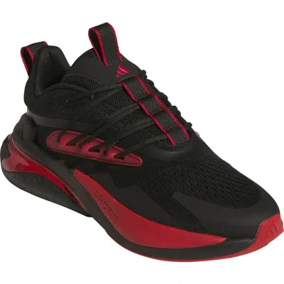 Adidas Originals Adidas Alphaboost V2 Team Colors Running Shoe In Black/team Power Red/white