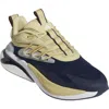Adidas Originals Adidas Alphaboost V2 Team Colors Running Shoe In Collegiate Navy/sand/white
