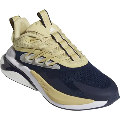 Adidas Originals Adidas Alphaboost V2 Team Colors Running Shoe In Collegiate Navy/sand/white