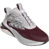 Adidas Originals Adidas Alphaboost V2 Team Colors Running Shoe In Team Maroon/cool Grey/white
