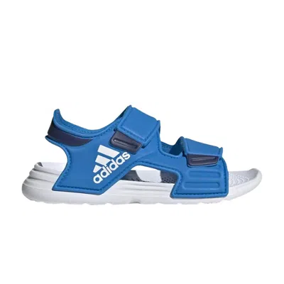 Pre-owned Adidas Originals Adidas Altaswim Sandal J 'blue Rush' | Yellow | Kid's Size 12.5