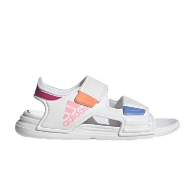Pre-owned Adidas Originals Adidas Altaswim Sandal J 'white Pink Fuchsia' | Kid's Size 11.5