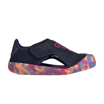 Pre-owned Adidas Originals Adidas Altaventure Sandal J 'dark Blue Lucid Fuchsia Camo' | Kid's Size 13
