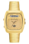 Adidas Originals Adidas Ao Style Chronograph Bracelet Watch, 37mm In Gold