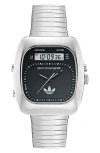 Adidas Originals Adidas Ao Style Chronograph Bracelet Watch, 37mm In Silver