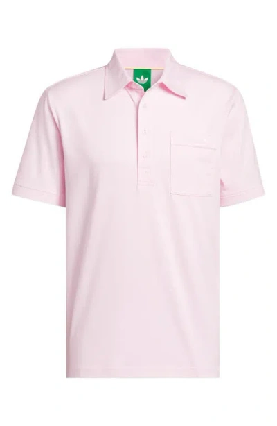 Adidas Originals Adidas Archive Pocket Golf Polo In Pink