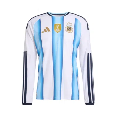 Pre-owned Adidas Originals Adidas Argentina 26 Home Authentic Long-sleeve Jersey 'white/icey Blue/light Blue' | Men's Size Xxl