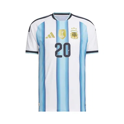 Pre-owned Adidas Originals Adidas Argentina 26 Home Mac Allister Authentic Jersey 'white / Icey Blue / Soccr-arq-sax' | Men's S