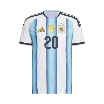 Pre-owned Adidas Originals Adidas Argentina 26 Home Mac Allister Jersey 'white/icey Blue' | Men's Size S
