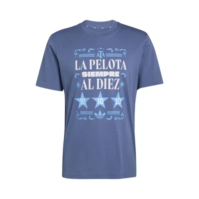 Pre-owned Adidas Originals Adidas Argentina Amply T-shirt 'crew Blue' | Men's Size Xxl