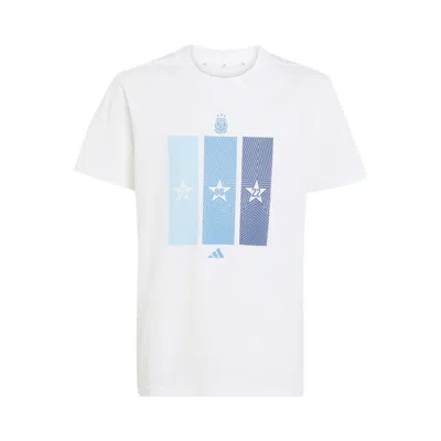 Pre-owned Adidas Originals Adidas Argentina Home T-shirt 'white' | Kid's Size L