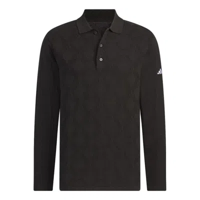 Adidas Originals Adidas Argyle Sweater Polo 'black' In Brown