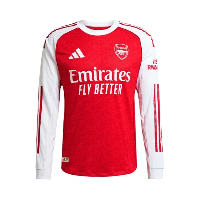 Pre-owned Adidas Originals Adidas Arsenal 25/26 Long Sleeve Home Authentic Jersey 'better Scarlet/white' | Red | Men's Size Xxl