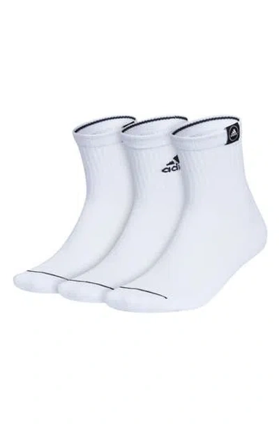 Adidas Originals Adidas Assorted 3-pack Cushioned 2.0 Crew Socks In White