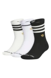 Adidas Originals Adidas Assorted 3-pack Originals Limited Performance Crew Socks In Multi